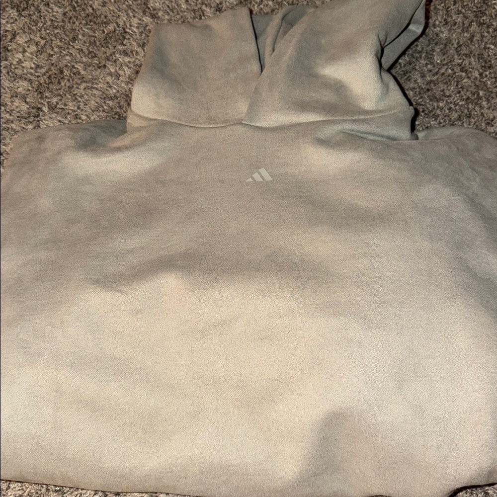 Adidas Unisex basketball heavyweight suede hoodie